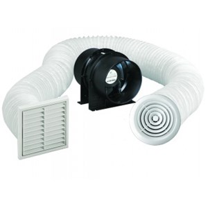 Manrose Classic SF150S 150mm Inline In-Shower Extraction Fan Kit